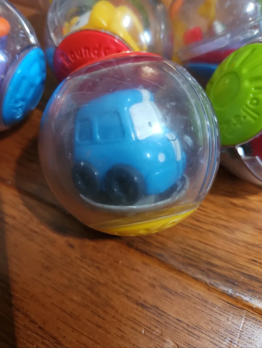 Fisher-Price Roll-a-Rounds Ball Toys Lot of 6 Preschool Vehicles Animals